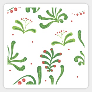 Elegance Seamless pattern with flowers Sticker